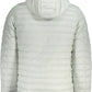 Sleek Gray Polyamide Hooded Jacket