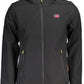 Sleek Black Soft Shell Hooded Jacket