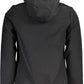 Sleek Black Soft Shell Hooded Jacket