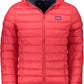 Exquisite Red Polyamide Hooded Jacket