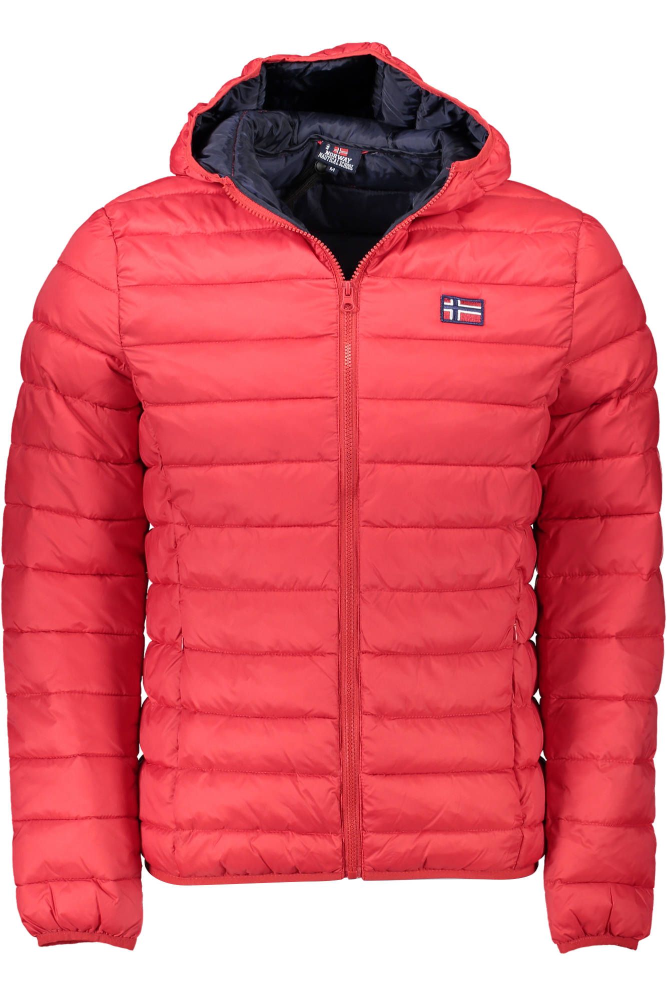 Exquisite Red Polyamide Hooded Jacket