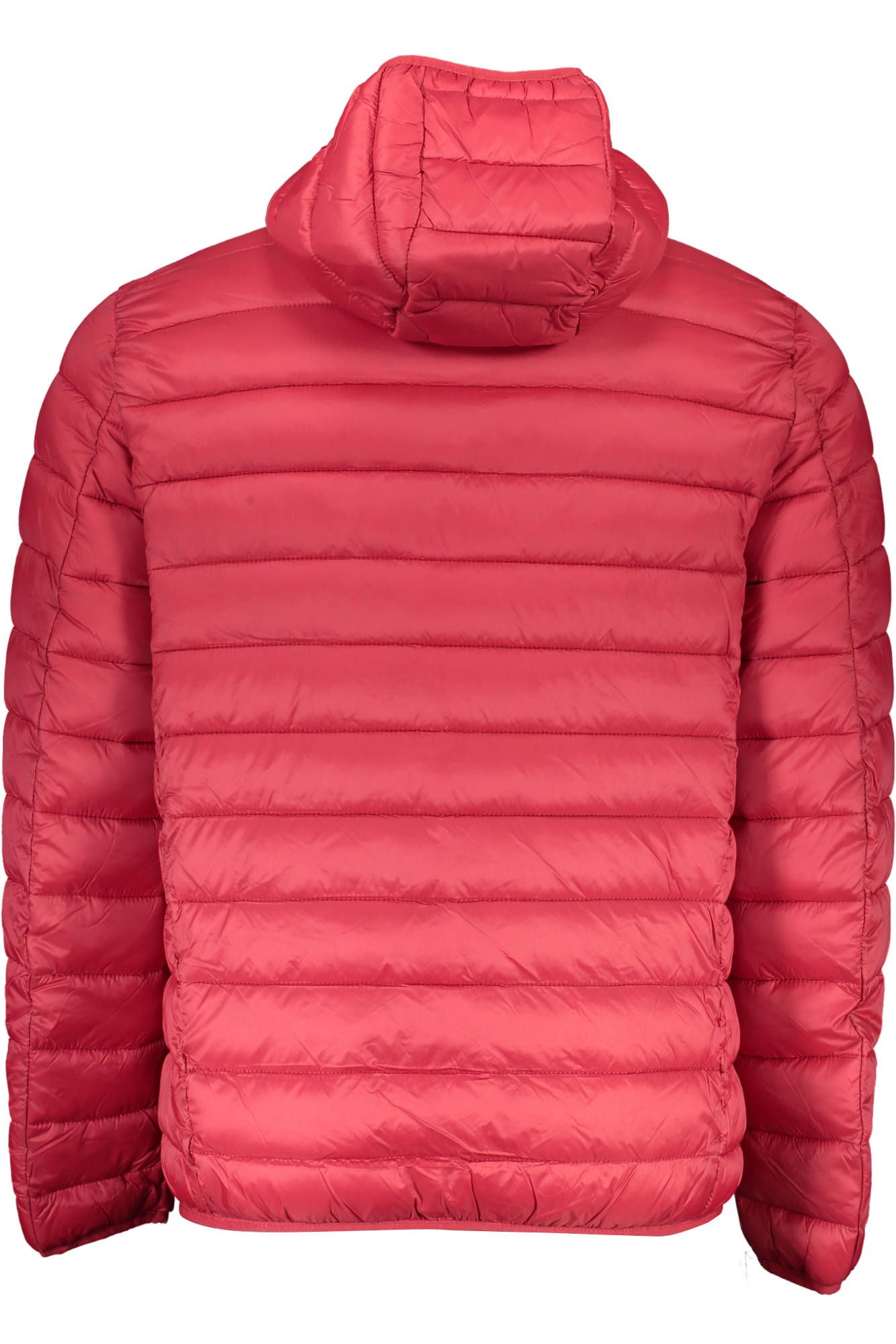 Radiant Red Hooded Long-Sleeve Jacket