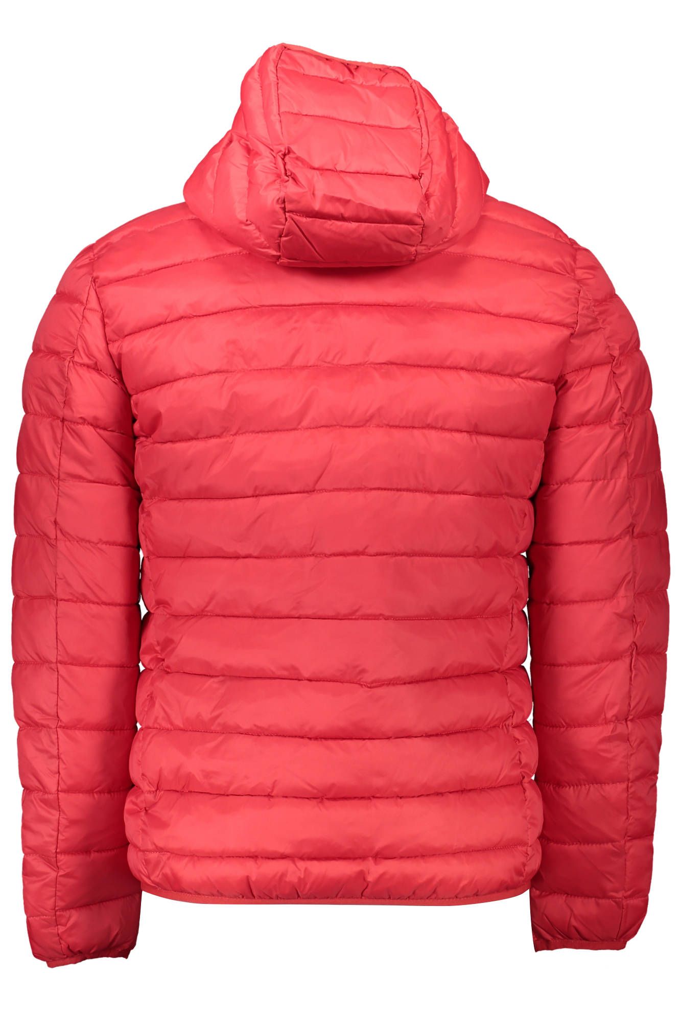 Exquisite Red Polyamide Hooded Jacket