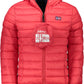 Exquisite Red Polyamide Hooded Jacket