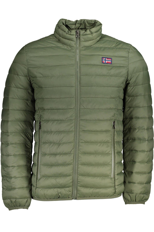 Elegant Green Polyamide Jacket for Men