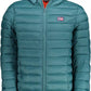 Elegant Long-Sleeved Hooded Green Jacket