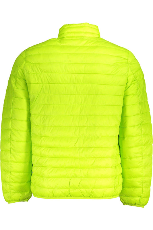 Chic Green Polyamide Jacket for Men