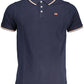Classic Blue Polo with Contrasting Accents