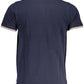 Classic Blue Polo with Contrasting Accents