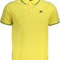 Sunshine Yellow Cotton Polo with Contrast Detail