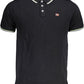 Elegant Short-Sleeved Black Polo with Contrasts