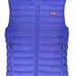 Sleek Sleeveless Down Vest in Blue