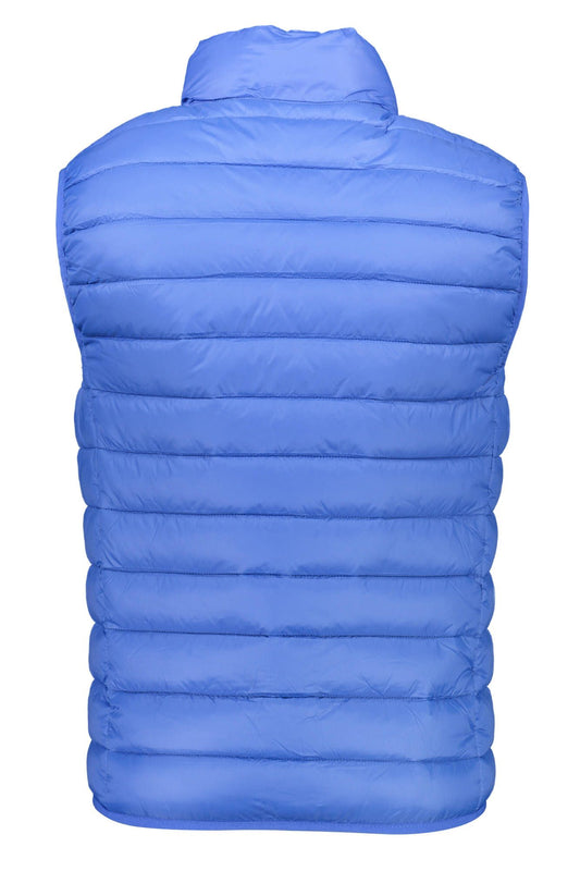 Chic Sleeveless Blue Polyamide Jacket