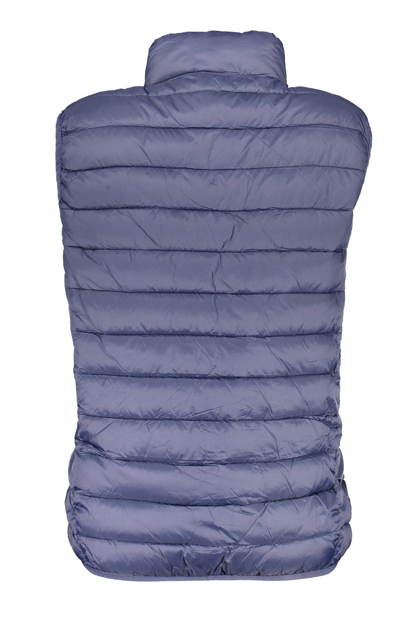 Sleek Sleeveless Men's Blue Polyamide Jacket