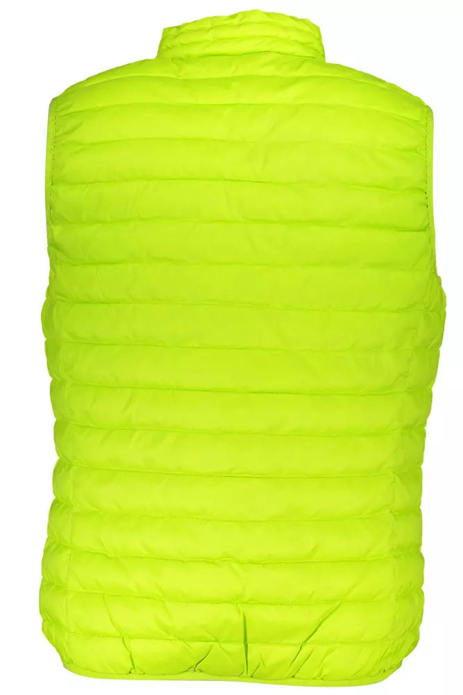 Sleek Sleeveless Down Vest in Vibrant Yellow