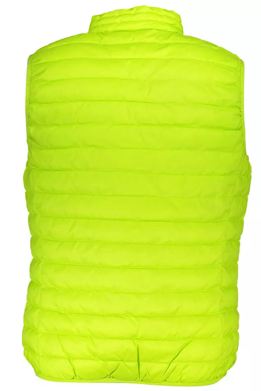 Sleek Sleeveless Down Vest in Vibrant Yellow