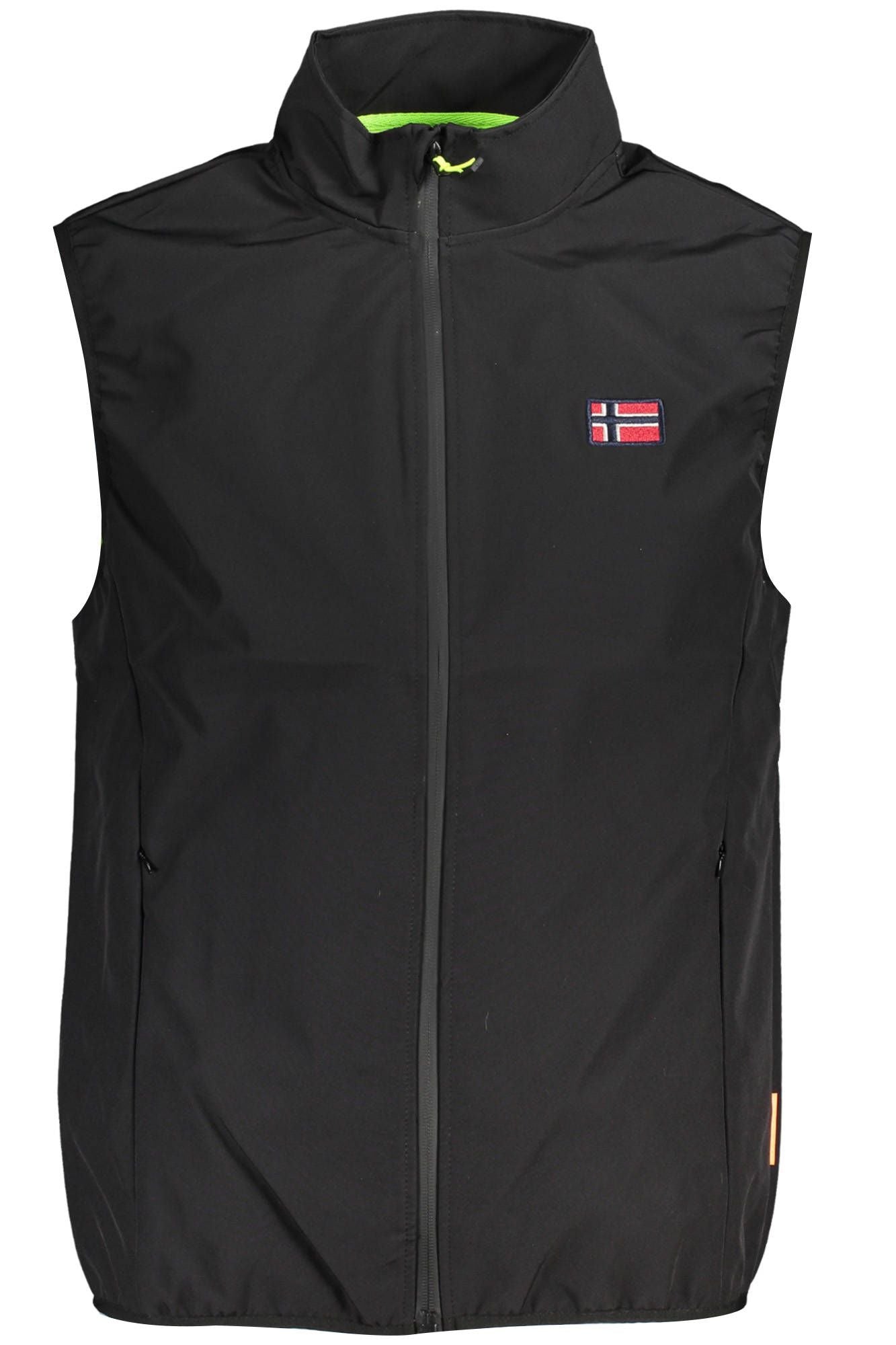 Sleek Sleeveless Black Soft Shell Vest