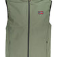 Chic Green Sleeveless Soft Shell Vest