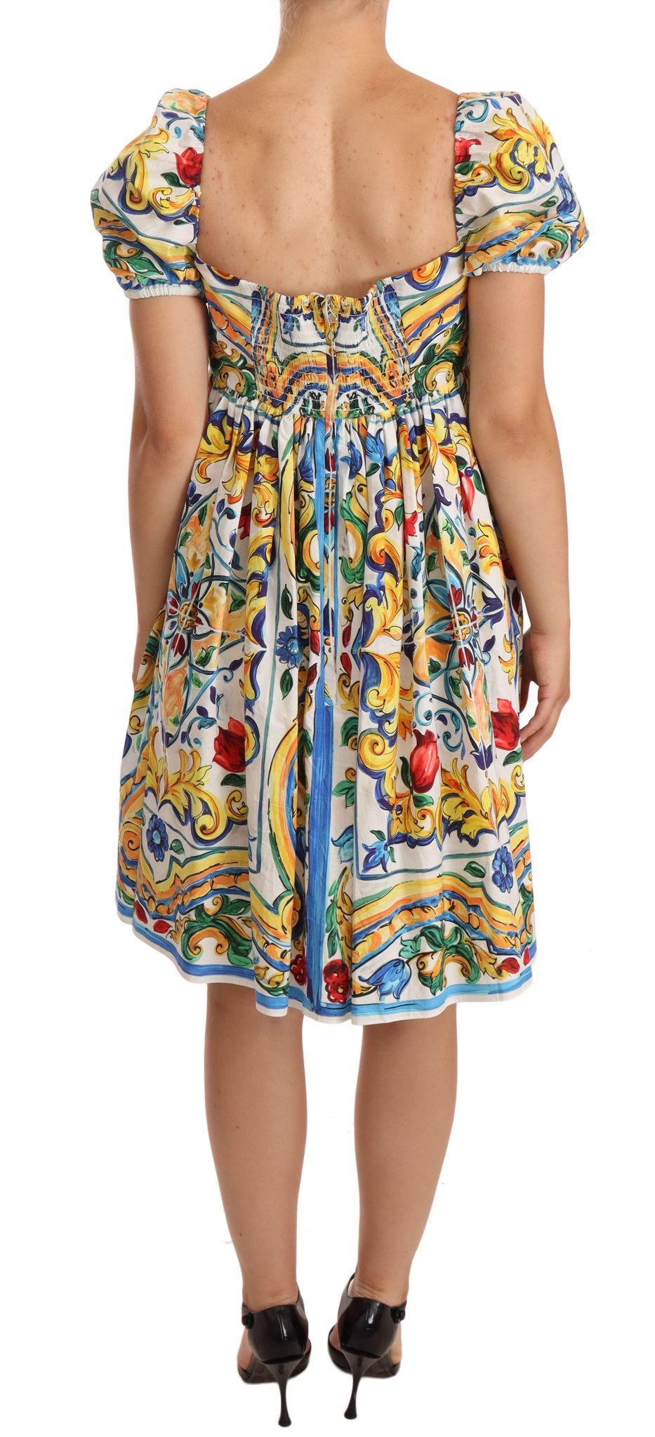 Majolica Mini Dress in Vibrant Multicolor