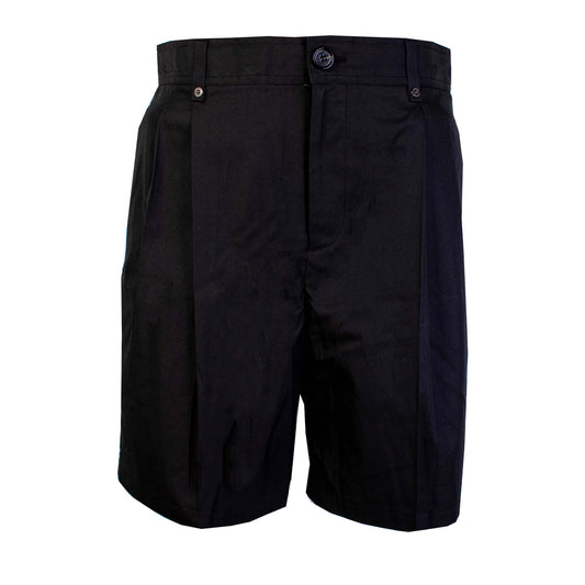 Elegant Black Bermuda Shorts in Cotton