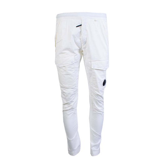 Chic Slim-Fit Cotton Cargo Pants in Kaki