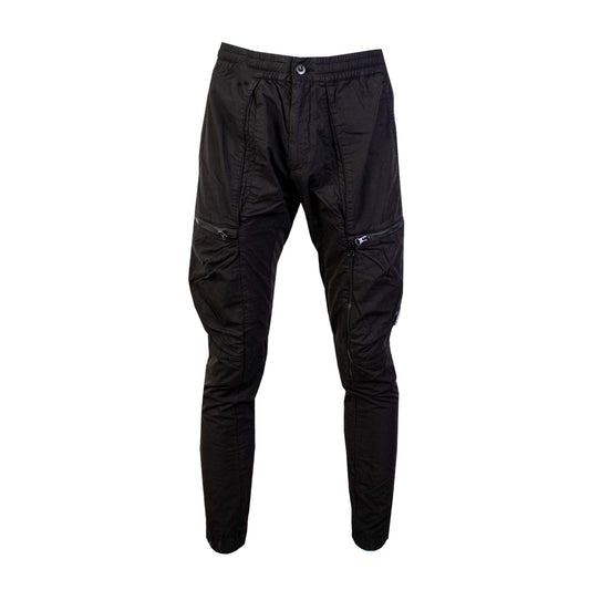 Sleek Slim Fit Cargo Pants in Eternal Black