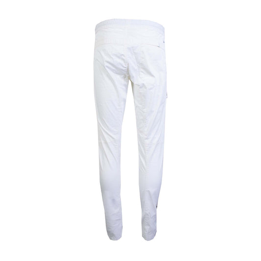 Chic Slim-Fit Cotton Cargo Pants in Kaki