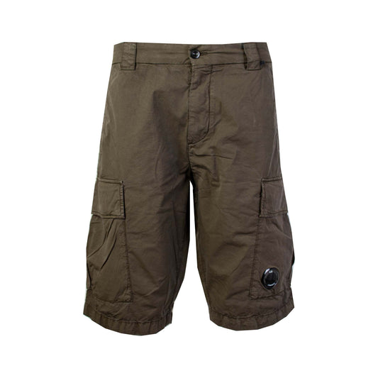 Sophisticated Green Cotton Bermuda Shorts