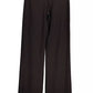 Elegant Brown Wool-Blend Tailored Trousers