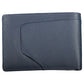 Elegant Blue Leather Bifold Wallet with RFID Blocker
