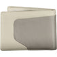 Elegant Gray Leather RFID Wallet with Coin Purse