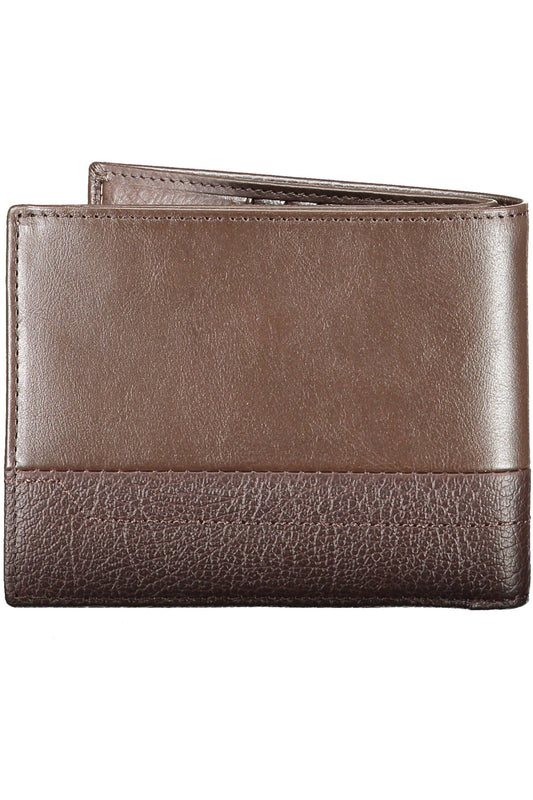 Elegant Brown Leather Bi-Fold Wallet