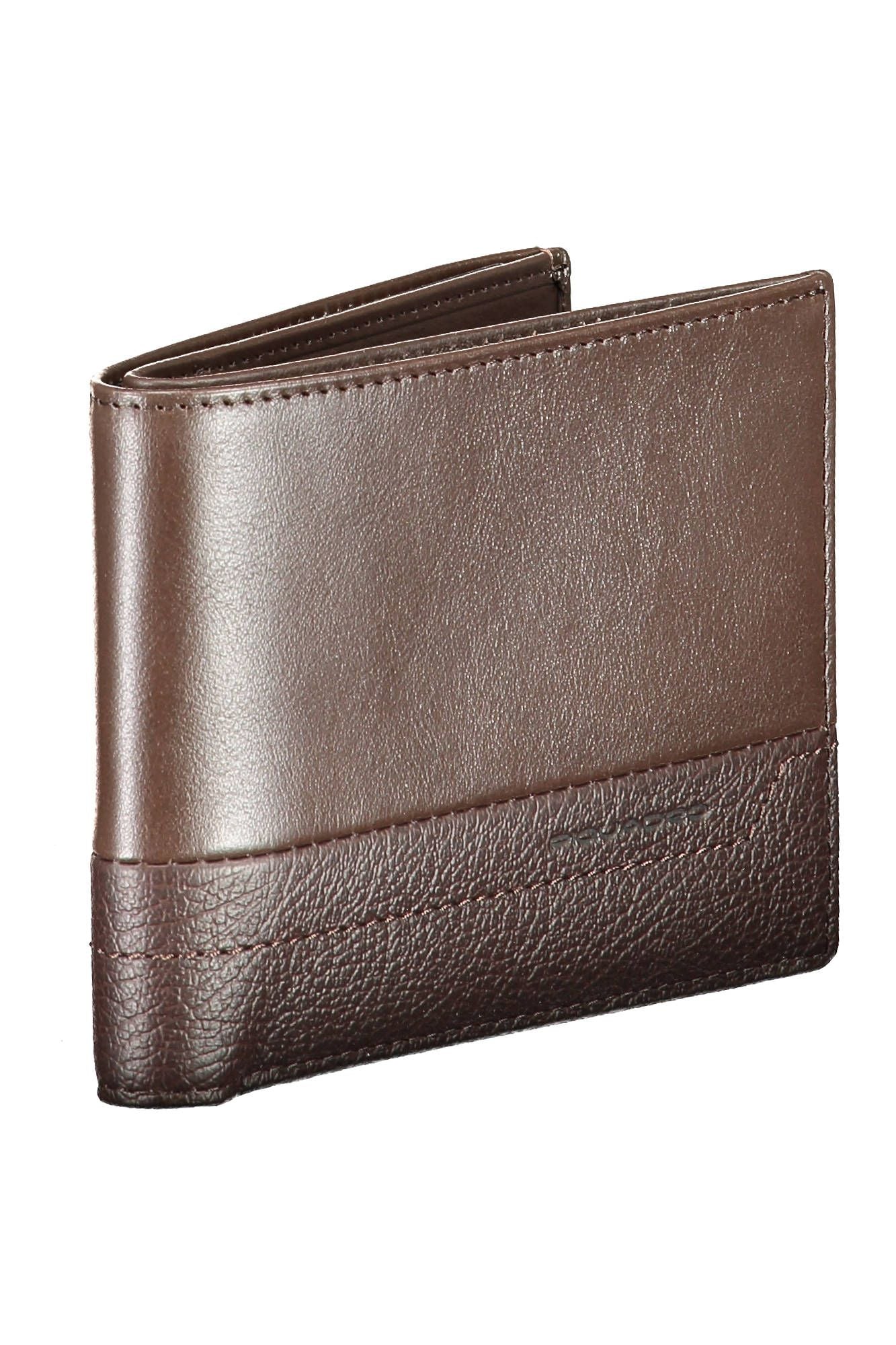 Elegant Brown Leather Bi-Fold Wallet