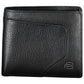Elegant Black Leather Dual-Compartment Wallet