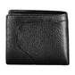 Elegant Black Leather Dual-Compartment Wallet