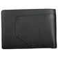 Elegant Black Leather Dual-Compartment Wallet