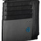 Sleek Black Leather Card Holder with RFID Blocker