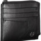 Sleek Black Leather Card Holder with RFID Blocker