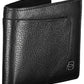 Sleek Black Leather Bifold Wallet with RFID Block