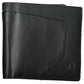 Elegant Black Leather Dual-Compartment Wallet
