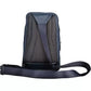 Sleek Blue Leather Shoulder Laptop Bag