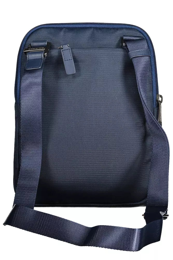 Sleek Blue Eco-Conscious Shoulder Bag