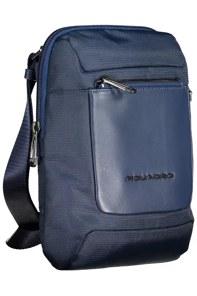 Sleek Blue Eco-Conscious Shoulder Bag