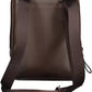Chic Brown Leather Shoulder Bag with Contrasting Details