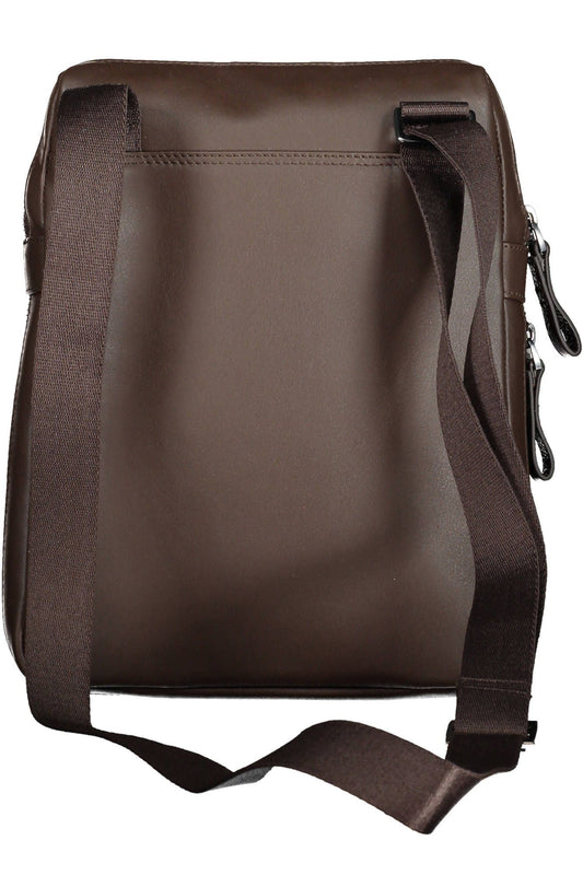 Elegant Brown Leather Shoulder Bag