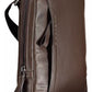 Chic Brown Leather Shoulder Bag with Contrasting Details