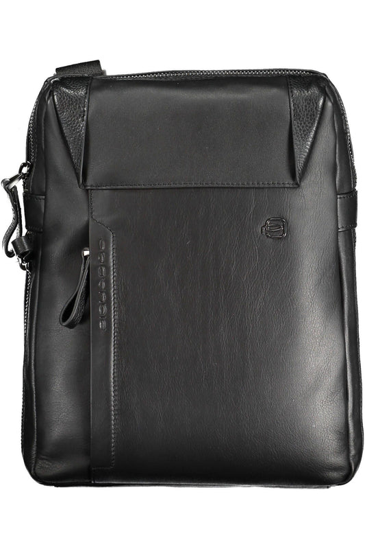 Elegant Black Leather Shoulder Bag