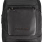 Sleek Black Recycled Material Shoulder Bag