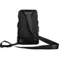 Sleek Black Leather Shoulder Bag with Laptop Space