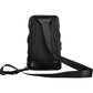Sleek Black Leather Shoulder Bag with Laptop Space
